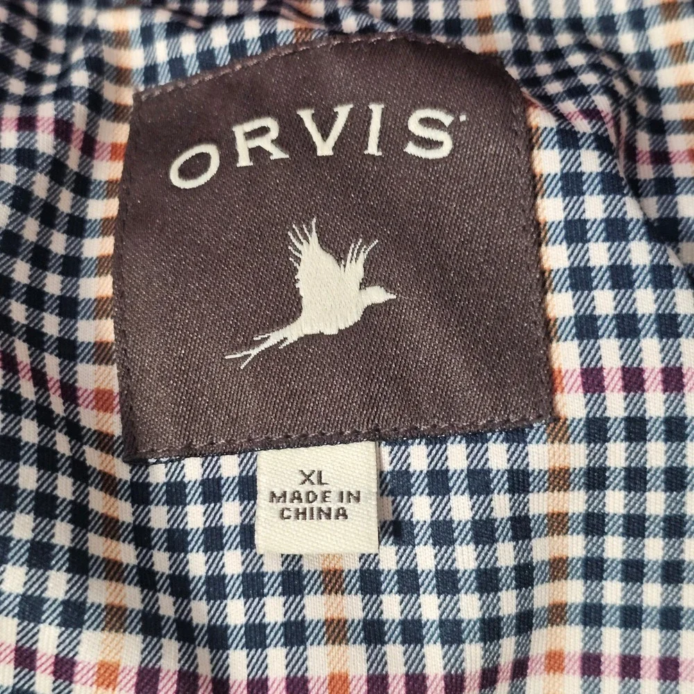Orvis Full Zip Wool Sweater Jacket XL Burgundy Red Shooting Hunting Countryside